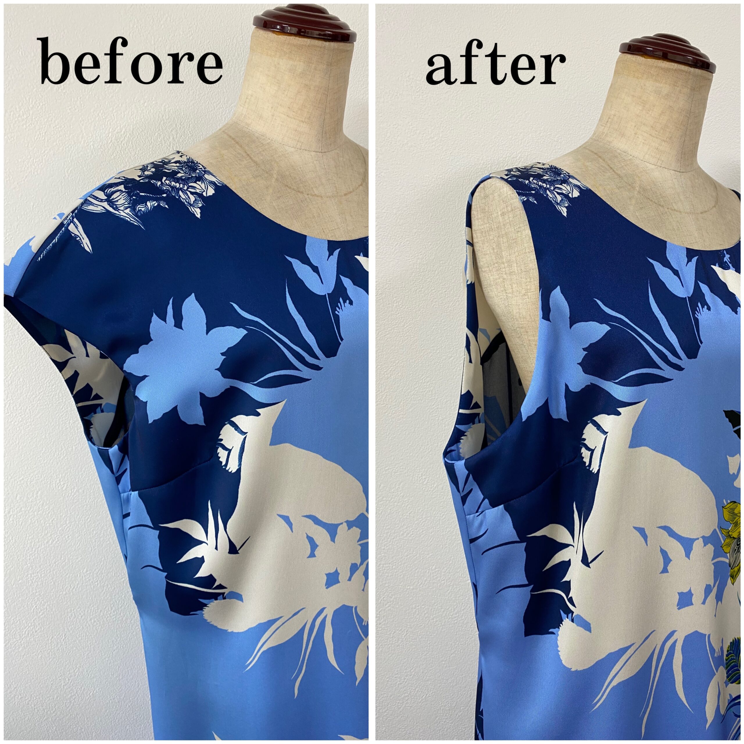 Read more about the article サマーワンピース：ショルダーリメイク