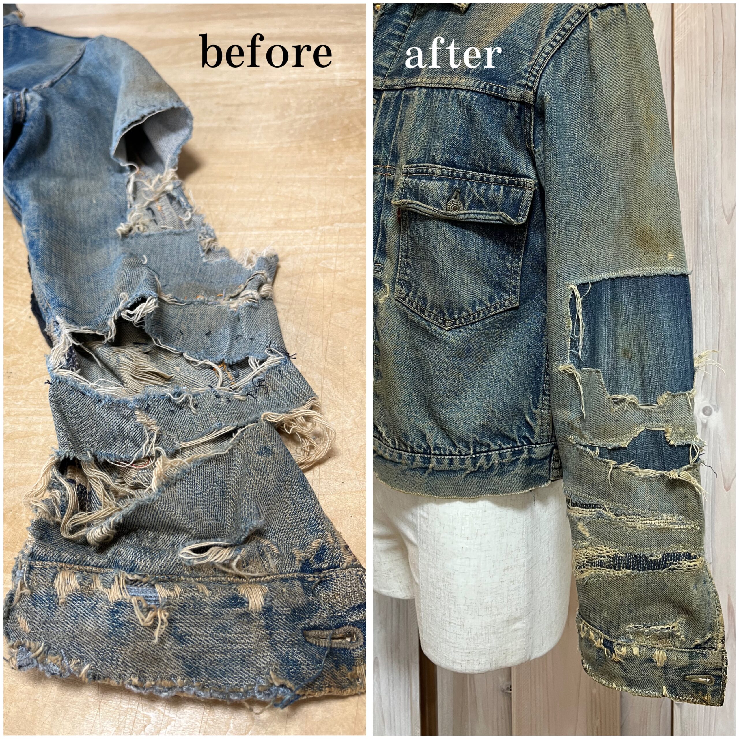 Read more about the article Denim Jacket : Tear Repair