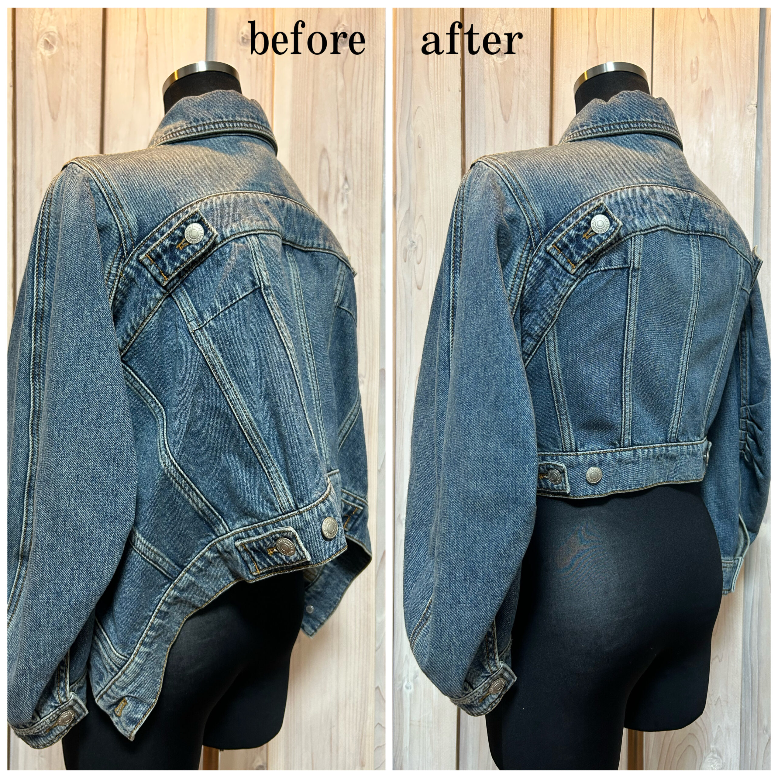 Read more about the article デニムジャケット：シルエット変更